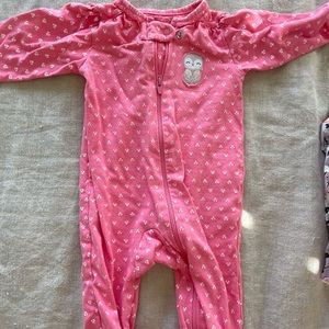 Carters 3m footed pajamas.